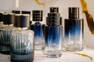 Blue Perfume Bottles