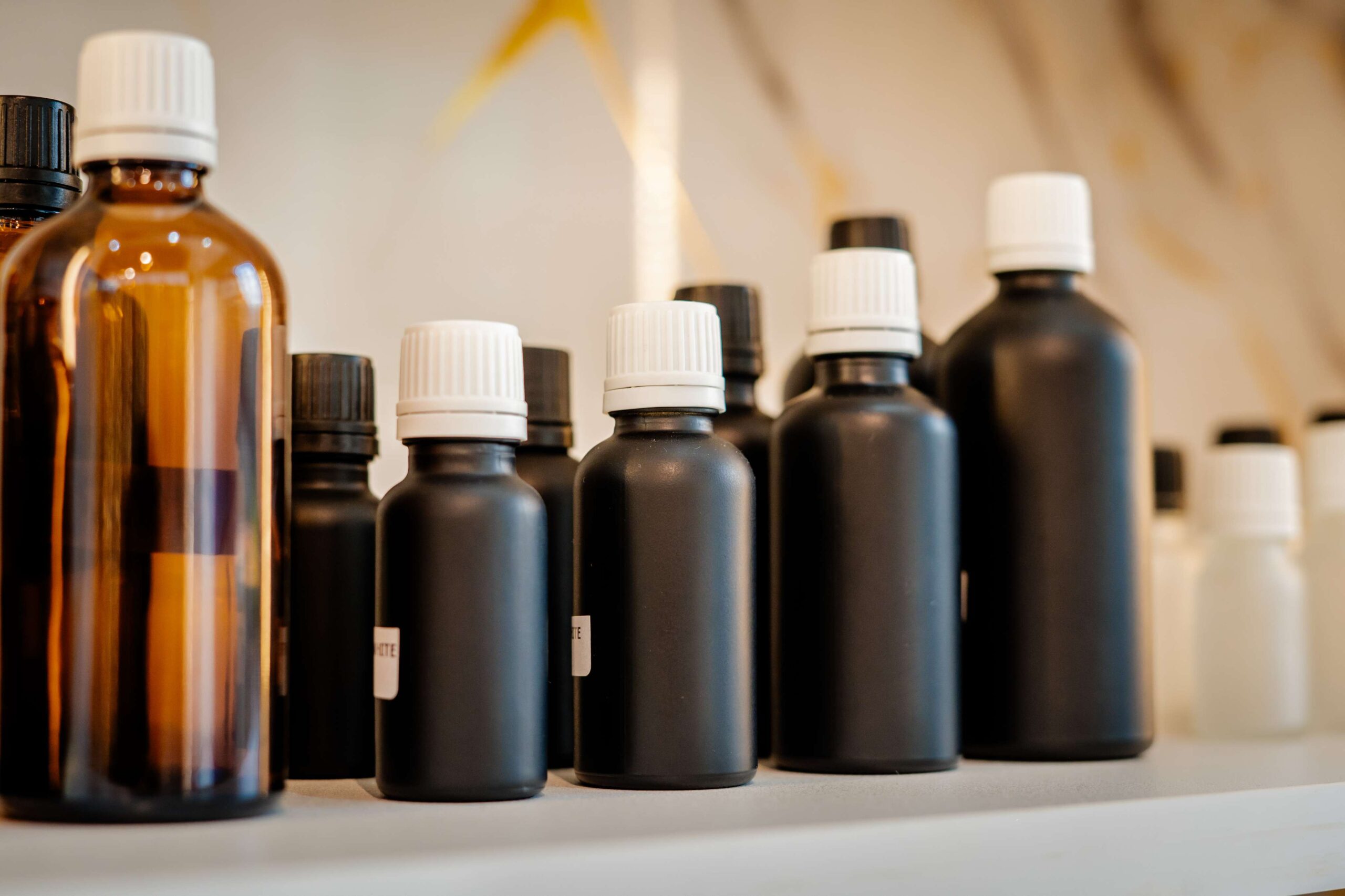 Matte Black Euro Dropper Bottles